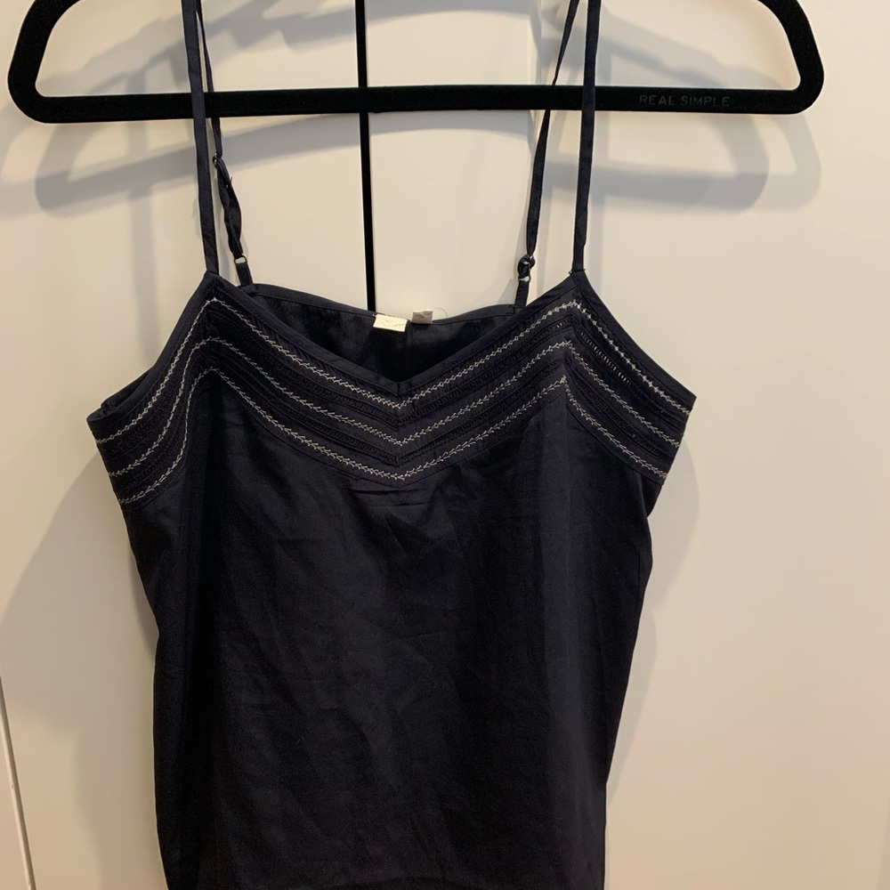 Navy Anthropologie tank top